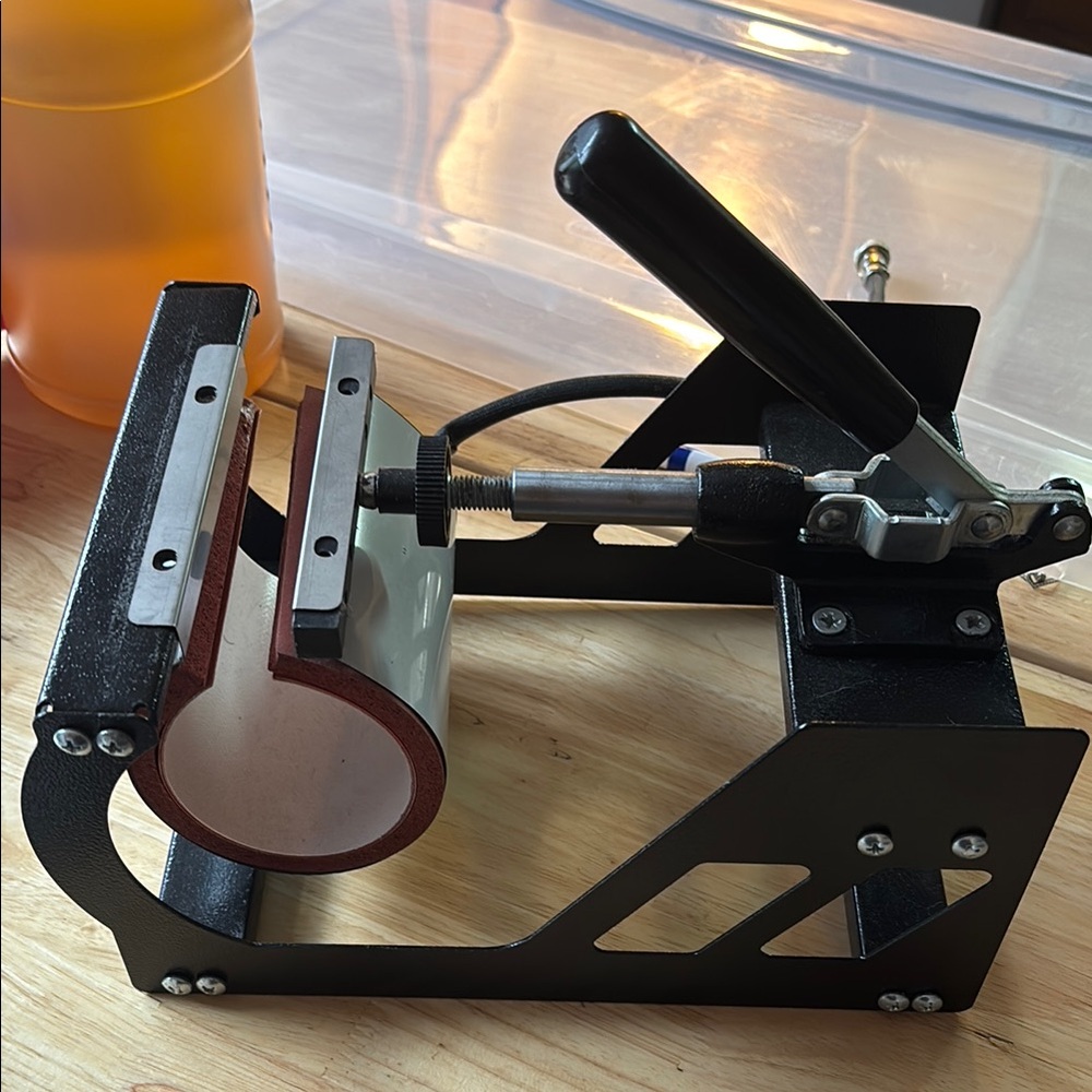 Black and Silver Mug Heat Press